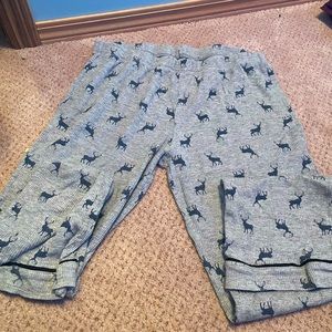 Reindeer pajama pants